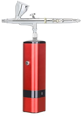 KFGISD, Kit for trucco ad alta pressione con compressore, sistema professionale senza fili e senza fili for pistola a spruzzo for fondotinta aerografo,Pistola a spruzzo(A 01)