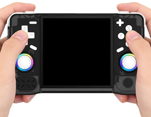 Snnowdate Console Giochi Portatile Retrogaming Emulatore Integrato Linux (nero) | Schermo IPS da 4 pollici, emulatore integrato, giochi retrò, WiFi, console portatile per viaggi e tempo libero