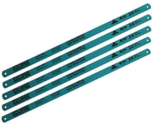 5 x Eclipse Plus 30 Hacksaw Blades 24 TPI Bi-Metal Flexible High Speed Steel Hacksaw Blades 12” 300mm by AllTrade Direct by AllTrade Direct