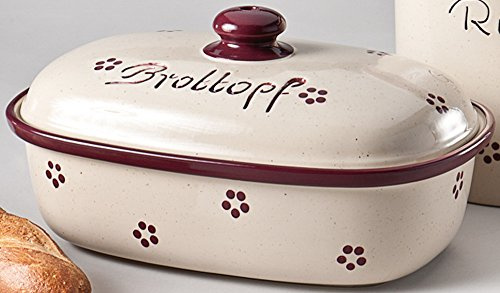 Brottopf Oval 33cm Rubin
