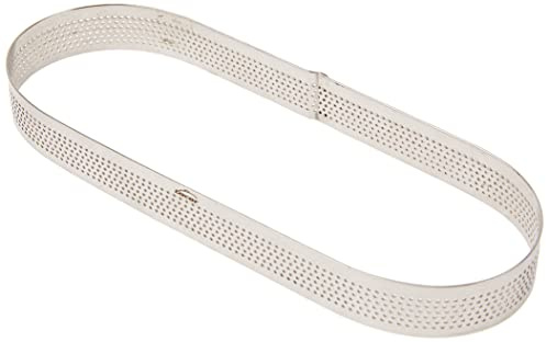 LACOR 68580 Cercle Ovale perforé Acier Inoxydable Gris 7 x 20 x 2 cm