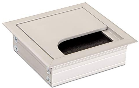 SOTECH Kabeldurchführung CAVO 80 x 80 mm eckig | aus Aluminium silber eloxiert EV1 Kabeldurchlass