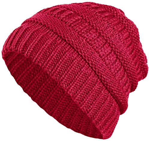 BALINCO Cappello a Maglia da Donna e da Uomo - Cappello Invernale a Maglia (6a) (Rosso Vino)