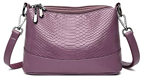 Coolives Borsa a Tracolla da Donna in Pelle PU Piccola Hobo Borsa a spalla Elegant Borse a mano Borsetta Borsa Bauletto Viola