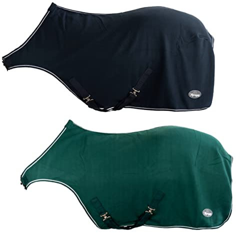 Marengos Fleece-Führanlagendecke tannengrün 135cm