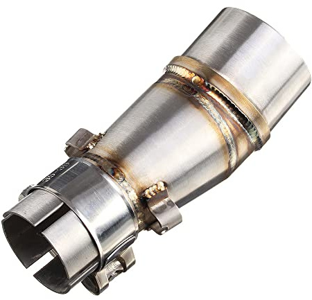 Riloer Moto Tubo Di Scarico Centrale Silenziatore Collegamento Fuga Adattatore di Scarico Per Kawasaki Z250 Ninja 250 300