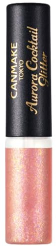 CANMAKE Aurora Cocktail Glitter, Liquid Eyeshadow for Rouge, 0.10 oz (2.9 g) (03 Cranberry Sangria)