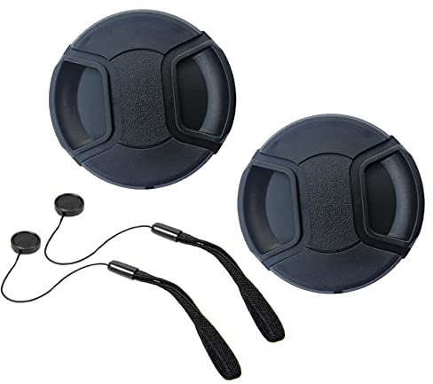 49mm Objektivdeckel Objektivkappe, kompatibel mit Sony E 55–210mm F4,5–6,3 OSS Objektiv, HUIPUXIANG 2 Stück