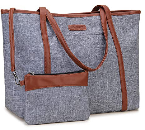 VX VONXURY Handtasche Damen Mittelgroß Laptoptasche 15,6 Zoll Arbeitstasche Shopper Lehrertasche Schultertaschen für Business Schule Universität Reisen