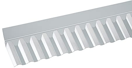 Wandanschluss Sinus 76/18 Acrylglas für Wellplatten | Breite 1045mm |