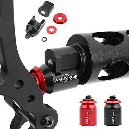 SHARROW Bogenschießen Bogen Stabilisator Adapter Schnellkupplung Mount Magnetische Balance Bar Stoßdämpfer Adapter (Schwarz)