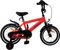 AMIGO Speeder - Kinderfahrrad - 14 Zoll - mit Handbremse, Rücktritt, Lenkerpolster und Stützräder - ab 4-5 Jahre - Rot/Schwarz
