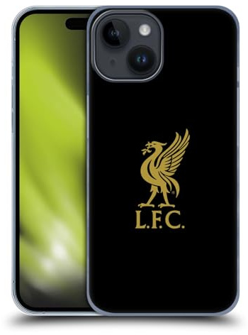 Head Case Designs Offizielle Liverpool Football Club Logo Gold Und Schwarz Liver Bird Harte Rueckseiten Handyhülle Hülle Huelle kompatibel mit Apple iPhone 15