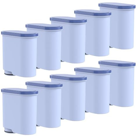 AQUA CREST Ersatzwasserfilter für Philips® AquaClean® CA6903/10 CA6903/22 CA6903, Filterpatrone für Saeco® und Philips® Kaffeevollautomaten, TÜV SÜD Zertifiziert, Reduzieren PFAS, PFOA/PFOS (10)