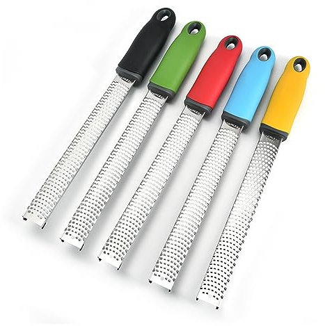 BERO 304 Stainless Steel Lemon Shredder Vegetable Grater, Multi-Functional Cheese Shredder Kitchen Cheese Grater, Easy to Grate Lemon, Orange, Cheese, Chocolate, Nuts, Garlic-Yellow