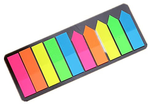 200 Stück farbige Haftnotizen, Flaggen, 5 Farben, beschreibbare Pfeil-Index-Tabs, Mini-selbstklebende Seitenmarkierungen für Büro, Schule