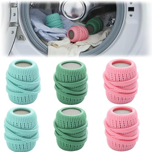 3pcs Set Washing Machine Laundry Ball Fabric Softener Dispenser Laundry Balls for Removal Washer Ball Dryer Washing Laundry Washing Sponge Household Substitute (6pcs)