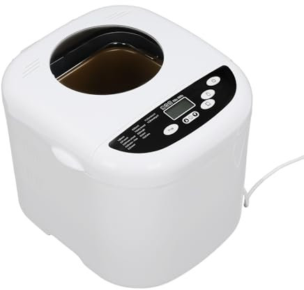 SABUIDDS Vollautomatischer Brotbackautomat 750g-1000g, 700W, 220-240V, 50/60Hz, mit 12 Backprogramme, 3 Bräunungsgrade, LCD Display, für Kuchen, Brot, Weiß