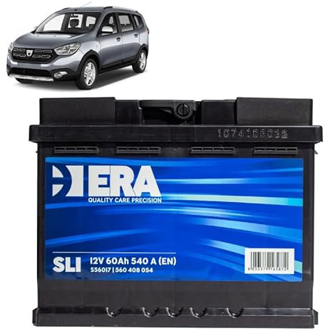 Batteria 60Ah per Dacia Lodgy 1.6 16V benzina/GPL 2012+