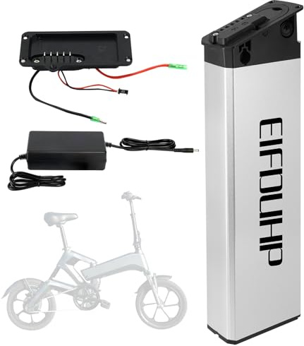 Folding Bike Replacement Battery 48V 17.5Ah Ebike Battery for 1000W-250W Motor, Electric Bike Built-in Battery with Charger & BMS (48V 17.5Ah (420x115x55mm))