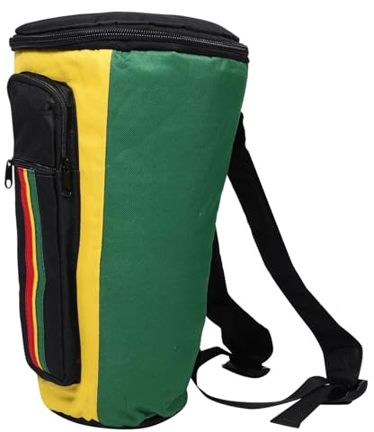 8-zoll Djembe Trommeltasche mit Schultergurten und Tragegriff | Oxford Gewebe mit Regen Schutz, Gepolsterte Ausführung, für Schule und Reise