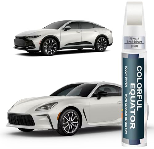 070 Blizzard Pearl Tricoat Touch Up Paint for Toyota, Car Paint Pen Scratch Repair Two-In-One Touch Up Paint, Premium Car Scratch Remover for Deep Scratches