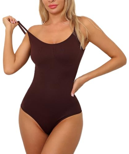 2XK-NOV Body Gainant Femme Ventre Plat String, Body Sculptant Femme Gainant | Gaine Invisible, Shapewear Pression Légère (Mesurez Le Tour de Taille Avant de Commander)
