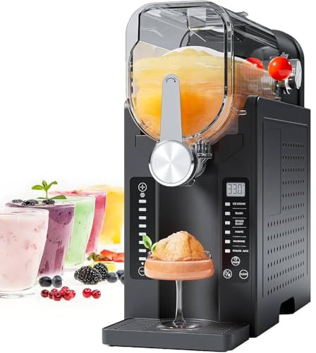 XUXIAO Granizadora sin Hielo, granizadora Profesional de 15 Minutos, 6 preprogramaciones | Margaritas congeladas, cócteles, frappés, Helados, Smoothies y Batidos