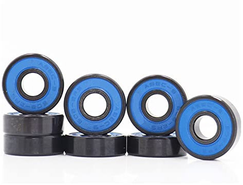 608. 2rs. Inline-Rollschuh-Radlager Abec-9. Skateboard-Kugellager 60 8rs. Rot versiegelt 8 * 22 * 7mm Welle Skate-Teile(608RS-BLUE-16PCS)