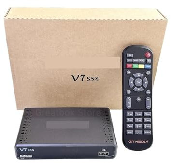 TIEOAXFT Ricevitore satellitare HD V7 S5X DVB-S/S2/S2X Full HD 1080P PVR Ready Supporto USB WiFi 4G/3G V7S5X