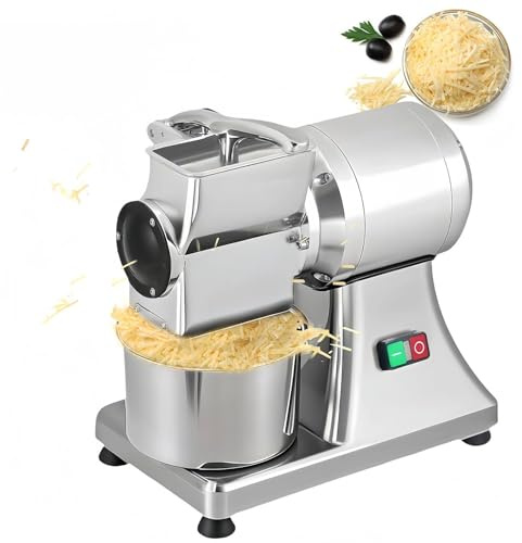 ZXINXIN 550W Large Electric Cheese Graters Machine Stainless Steel Electric Butter Grinder for Home and Commercial Use Grinder Machine for Cheese Butter Cheese Bread Bran Grains