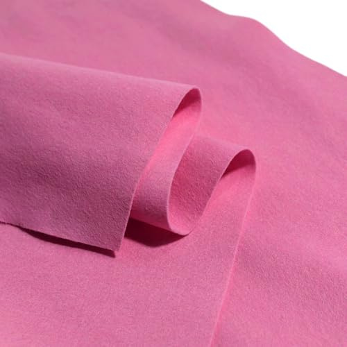 TOLKO 50cm Bastelfilz leichter Filzstoff Meterware | 1 mm dick | Filzmatte Untersetzer Dekofilz Taschenfilz zum Nähen und Basteln | 190 cm breit | Nadelfilz Filz Meterware (Pink)