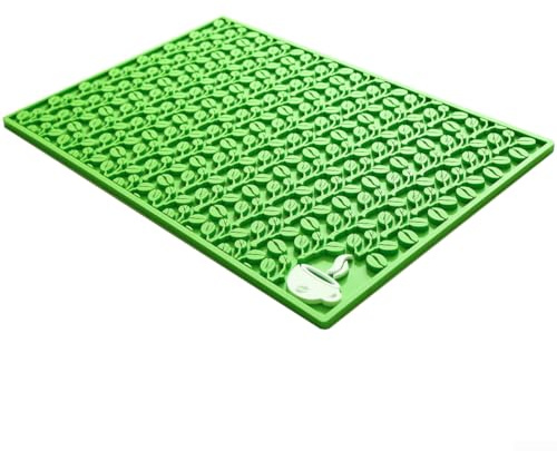 Tapis de bar à café pour expresso avec texture antidérapante à grandes particules, design de confinement des déversements, construction en PVC imperméable et absorption des chocs pour une utilisation