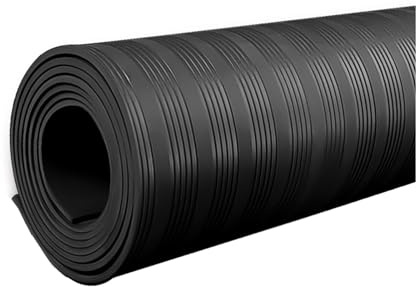 Insulated Rubber Mat， Non-Conductive Floor Insulating Mats, for Home Commercial Work Spaces, Large Non-Slip Switchboard Matting(Black,1x3meters/6Kv)