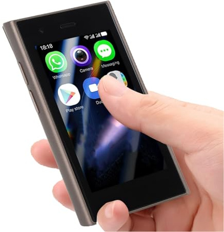 Xiuganpo Mini Teléfono, Smartphone 4G Desbloqueado para 8.1, Teléfono Celular 2500mAh, 2GB RAM 16GB ROM Quad Core WiFi GPS Dual SIM, Pantalla 3.0in Teléfono Móvil para Niños y (Pink)
