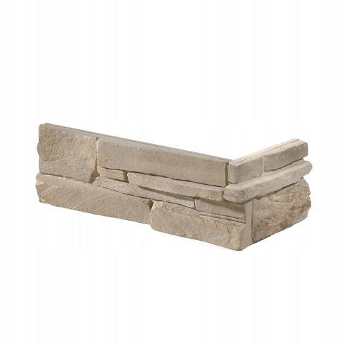 STEGU Grenada 7 Angoli Pietra di rivestimento in calcestruzzo per rivestimento murale 0,58 mb, sabbia per interni esterni, decorazione da parete, ristrutturazione, effetto pietra soggiorno cucina