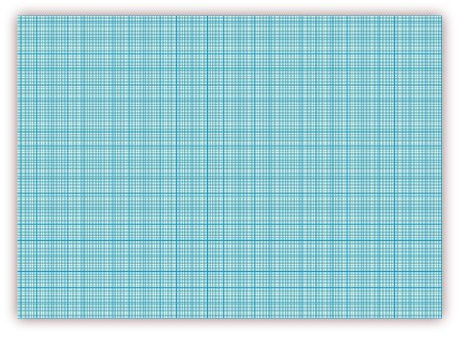 2 STÜCK Millimeterpapier Block DIN A3 (297 x 420 mm) 25 Blatt, (blau)