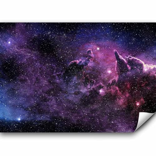 murando - Fototapete Vlies Galaxy, 400x280 cm, Schlafzimmer, Wohnzimmer | Full HD Druck, 3D-Effekt, lichtbeständige Farben, ideal fürs Wohn- oder Schlafzimmer, schnelle Montage, lichtbeständig, edel