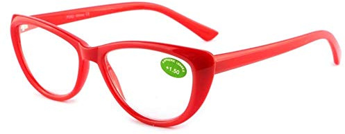 Lunettes Loupe Rouge papillon femme Ilda - Taille: Dioptrie 1 - Couleur: Rouge - Femme