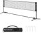 SONGMICS Rete da Badminton Tennis Pallavolo 5 m, con Pali ad Altezza Regolabile, Rete Portatile per Volano Beach Volley, Pickleball, Giardino Parco Esterno, Nero SYQ500HV1