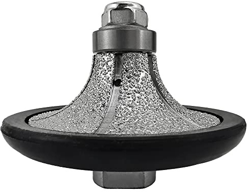 NBB Diamantprofilhjul diamantfräs fräs porslinsprofileringsborr keramiska granit marmor sten, lätt att använda i vinkelslip (Half-Bullnose B25)