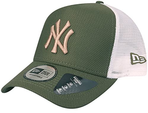 New Era Trucker Cap - Diamond New York Yankees Oliv
