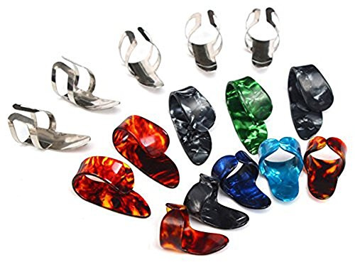 15 plektrum tumme finger plektrum metall + plast