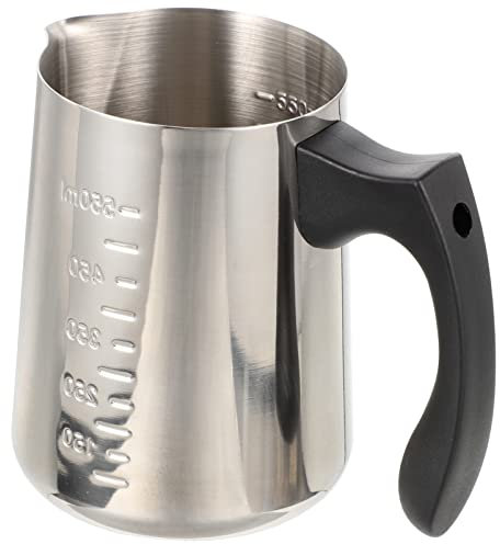 BESTonZON Tasse à Mousser Pichet à Lait Domestique Pichet à Mousser Multifonction Ergonomique Portable Cuisine Capacité Importante