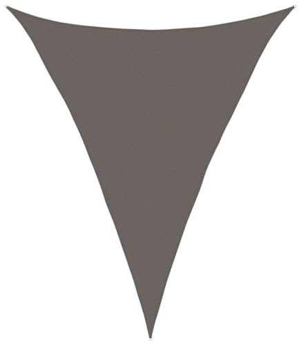 vidaXL Vela Parasole 160 g/m² Antracite 5x6x6 m in HDPE
