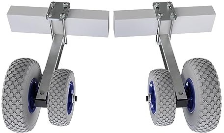 SUPROD 1 Paar Auffahrhilfe Zentriereinrichtung Sliphilfe Boot Trailer PU-Reifen ZENDW-260-PU