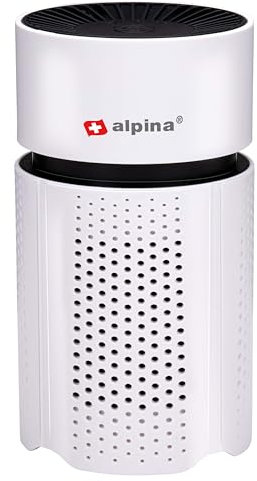 alpina Mini Luftreiniger Mit HEPA Filter H13 Und Ionisator USB – Air Purifier Für Wohnung Bis 6m2 – USB Luftfilter 1,5W Weiß – Luftreiniger Staub Und Allergiker