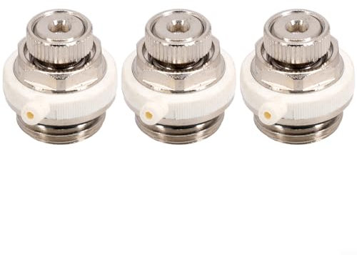 URPIZY Self Bleeding Radiator Valves,1/2 Inch for BSP Automatic Air Vent Auto Cut-off Self Bleeding Radiator Valve,(1/2 for BSP) Automatic Bleed Valve For Radiators(3PCS)