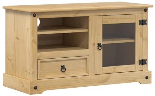 vidaXL TV-Schrank Corona 100x45x58 cm Massivholz Kiefer