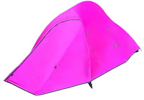 Einfach Draussen® NEU Zelt, Kuppelzelt für 1-2 Personen zum Wandern, freistehend, Ultraleicht, wasserdicht, Selbstbelüftung, für Camping, Outdoor, Radfahren, Climbing, Klettern (Melonenpink)